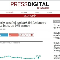 El sector inmobiliario espaol registr 256 fusiones y adquisiciones hasta julio, un 36% menos